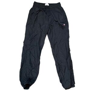 Champion Nylon Black Joggers |‎ WOMENS Size Small
